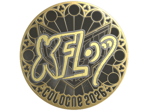 Sticker | xfl0ud (Gold) | Cologne 2026 image