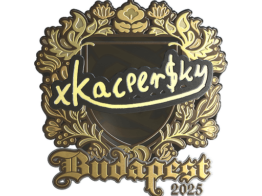 Sticker | xKacpersky (Gold) | Budapest 2025 image
