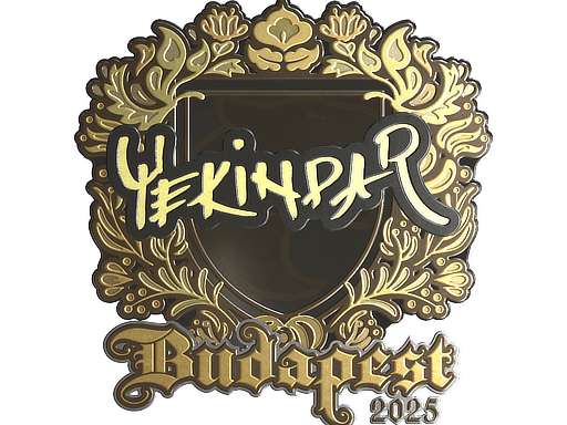 Sticker | YEKINDAR (Gold) | Budapest 2025 image
