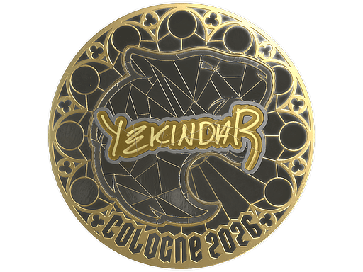 Sticker | YEKINDAR (Gold) | Cologne 2026 image