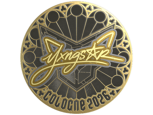 Sticker | yxngstxr (Gold) | Cologne 2026 image