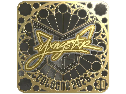 Sticker | yxngstxr (Gold, Ranked) | Cologne 2026 image