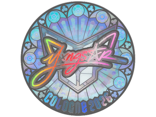 Sticker | yxngstxr (Holo) | Cologne 2026 image