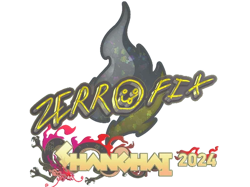 Sticker | zeRRoFIX (Glitter) | Shanghai 2024 image