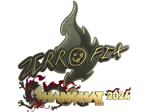 Sticker | zeRRoFIX (Gold) | Shanghai 2024 image
