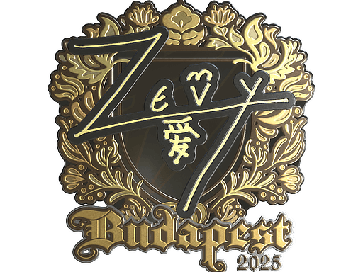 Sticker | zevy (Gold) | Budapest 2025 image