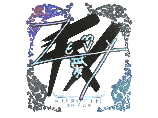 Sticker | zevy (Holo) | Austin 2025 image