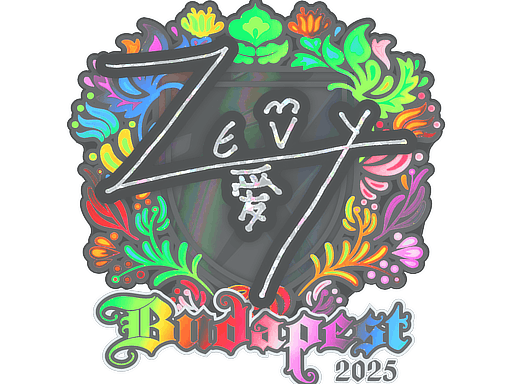 Sticker | zevy (Holo) | Budapest 2025 image