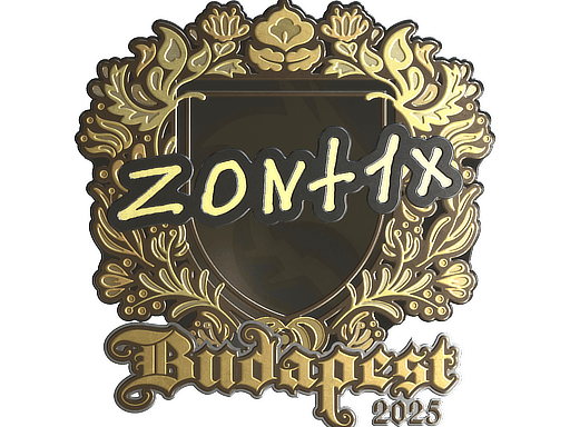 Sticker | zont1x (Gold) | Budapest 2025 image
