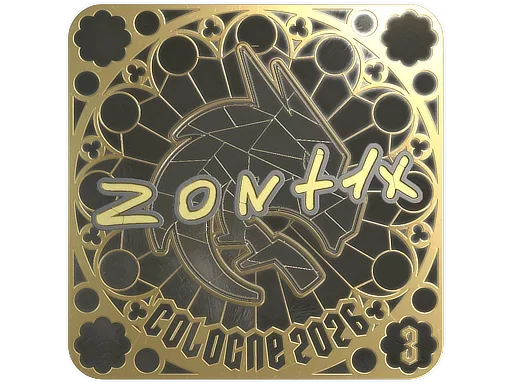 Sticker | zont1x (Gold, Ranked) | Cologne 2026 image