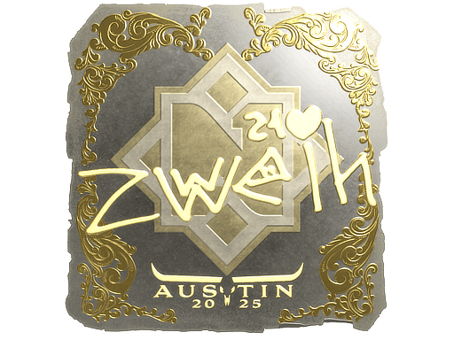 Sticker | zweih (Gold) | Austin 2025 image