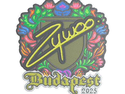 Sticker | ZywOo (Embroidered) | Budapest 2025 image