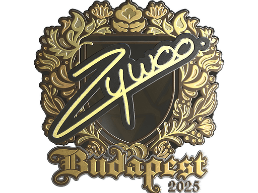 Sticker | ZywOo (Gold) | Budapest 2025 image