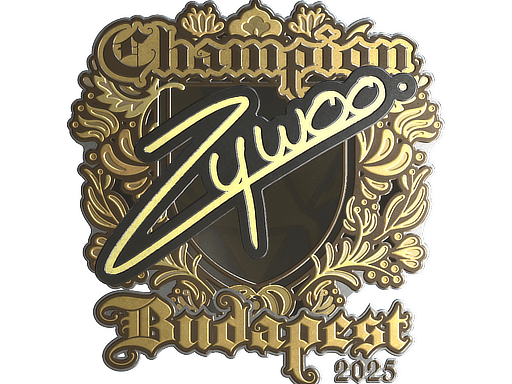 Sticker | ZywOo (Gold, Champion) | Budapest 2025 image