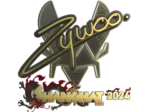 Sticker | ZywOo (Gold) | Shanghai 2024 image
