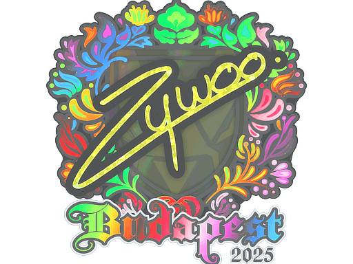 Sticker | ZywOo (Holo) | Budapest 2025 image