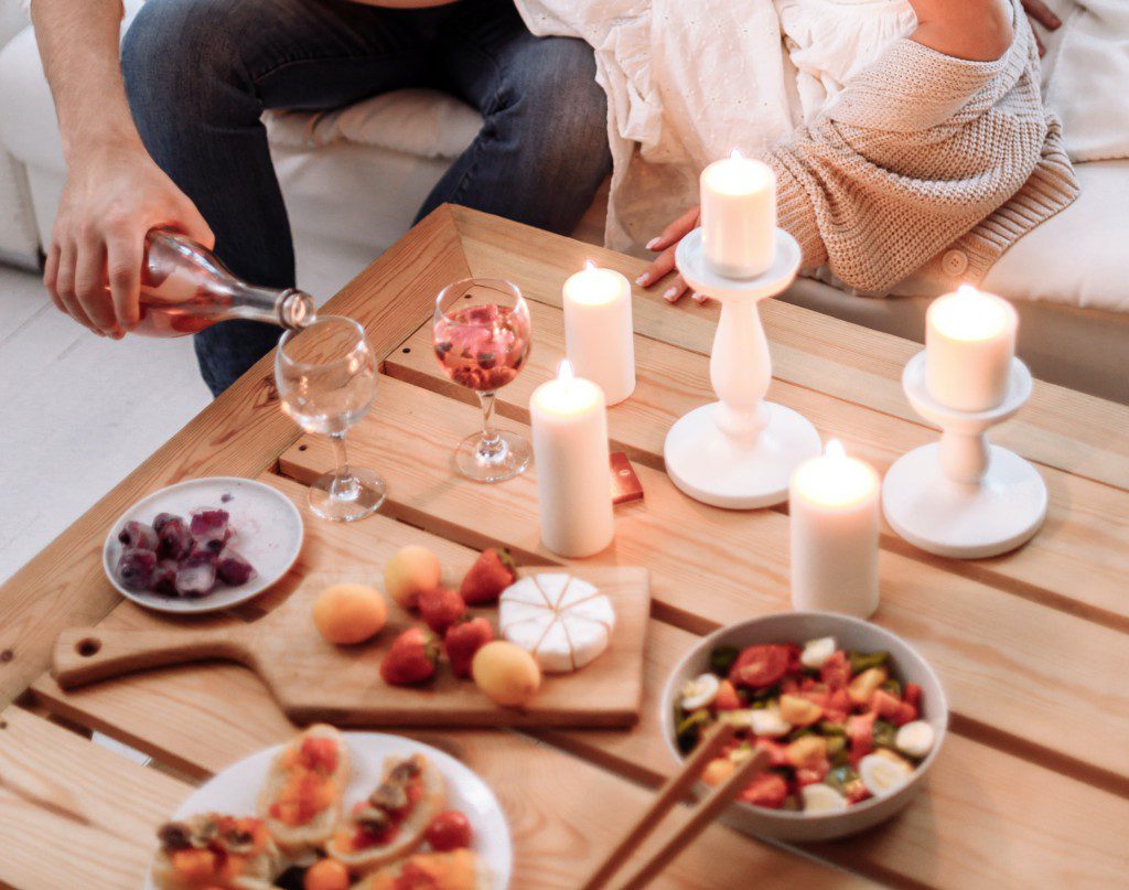 ideas cena romántica