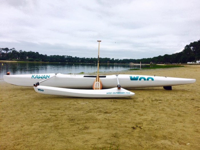 pirogue hawaïenne woo - hossegor lake paddle