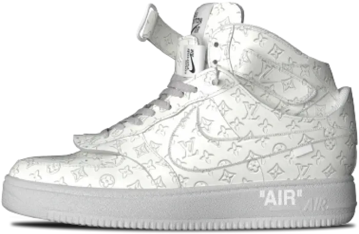Louis Vuitton Nike Air Force 1 Mid Triple White 1A9V90