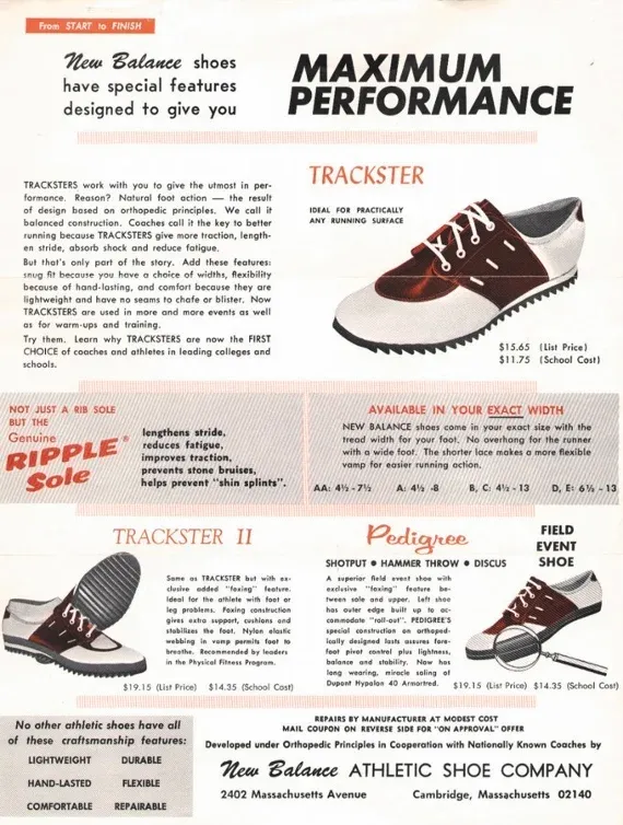 lancement de la new balance trackster