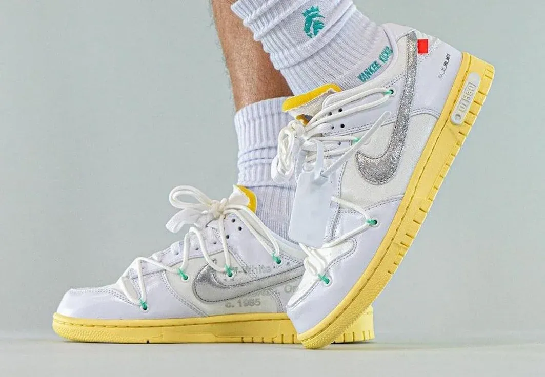 nike dunk low off white lot 1