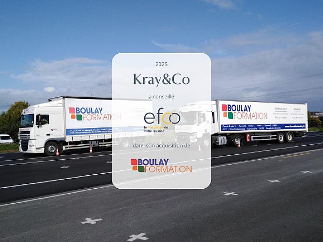 Kray&Co conseil du groupe EFCO dans son acquisition de Boulay Formation