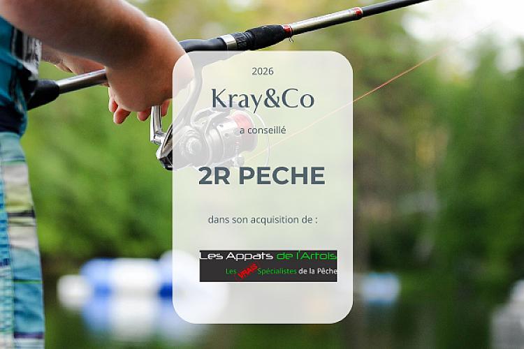 2R Pêche fait l'acquisition du Groupe Les Appâts de l’Artois avec Kray&Co