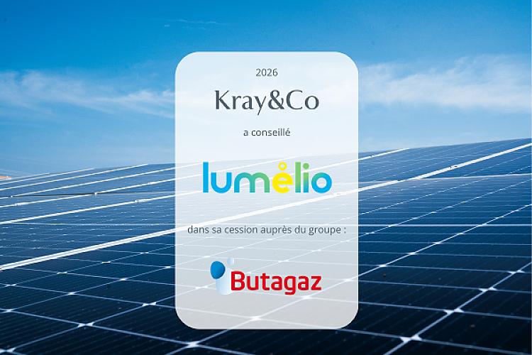 Kray&Co Accompagne Lumélio dans sa cession au groupe Butagaz (DCC plc | LON: DCC)