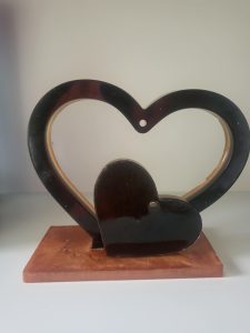 Fotolijst hart zwart