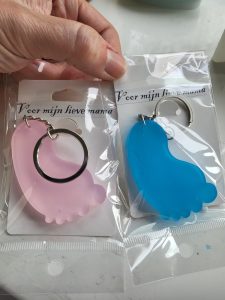 Sleutelhanger babyvoetje