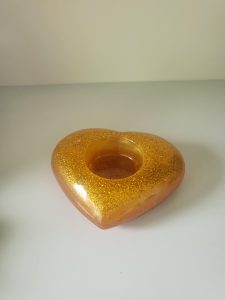 waxinelichthouder goud, kan ook gepersonaliseerd me4t foto of logo