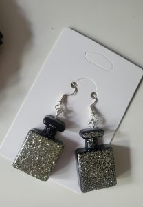 oorbellen parfumflesjes