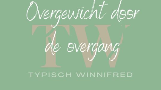 Overgewicht door de overgang