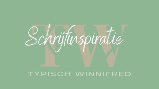 Schrijfinspiratie