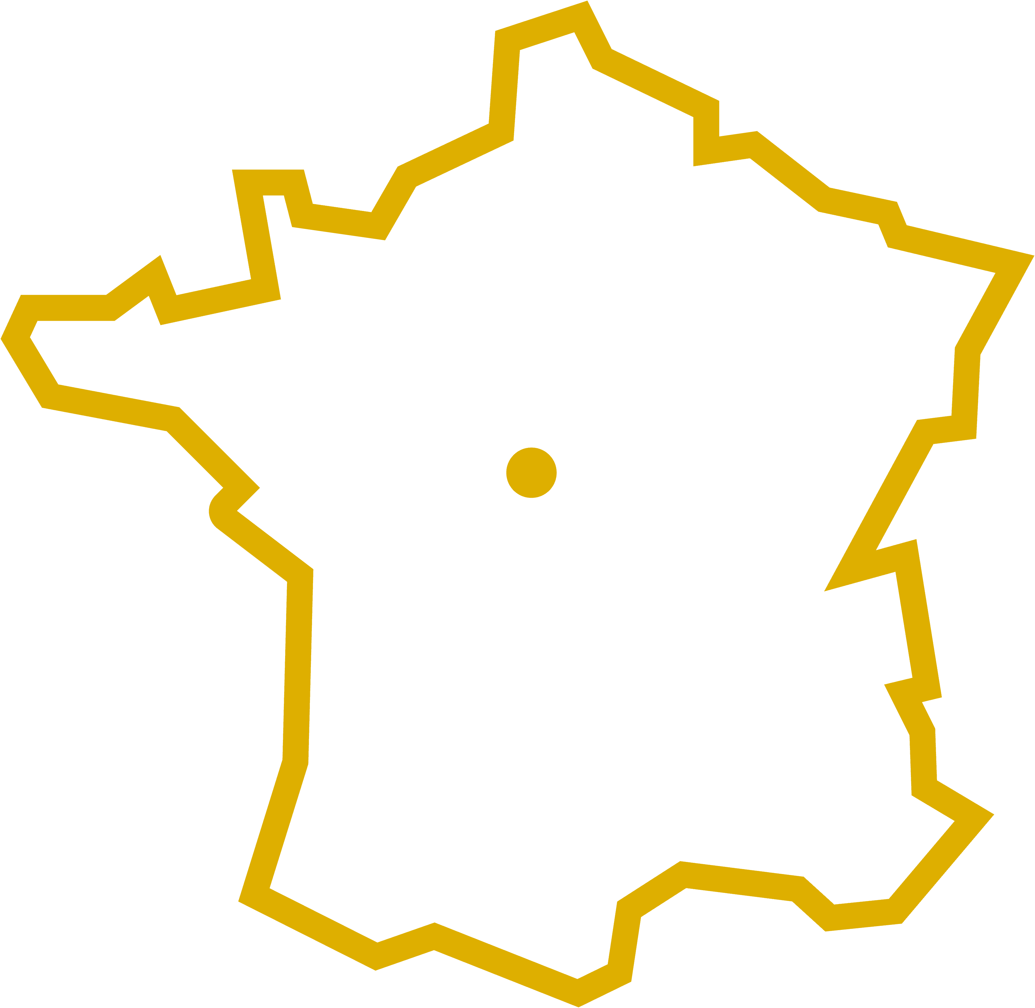 carte de la France avec point sur localisation ZooParc de Beauval