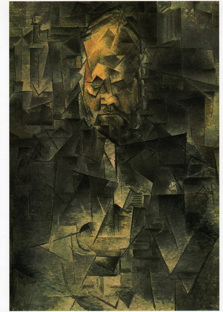 009-1 Picasso 1909-1910 Portraint d Ambroise Vollad 92x65 Musee Pouchkine Moscou
