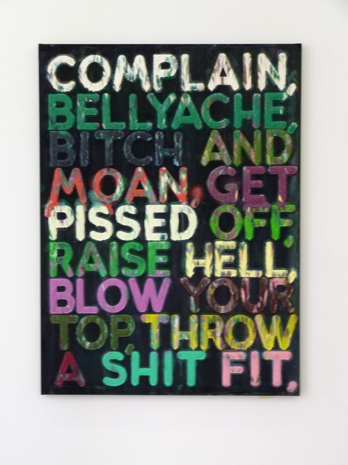 000021-1 Mel Bochner Complain 160x119.4x4.4cm 2010