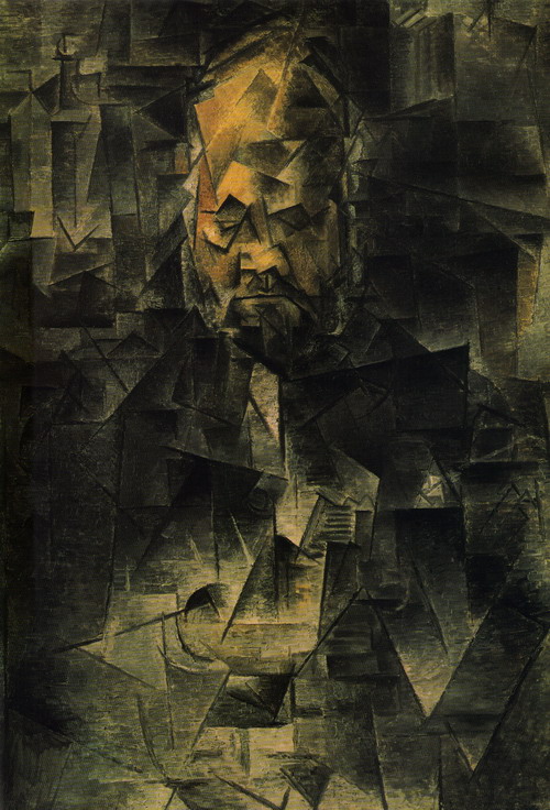009-1 Picasso 1909-1910 Portraint d Ambroise Vollad 92x65 Musee Pouchkine Moscou
