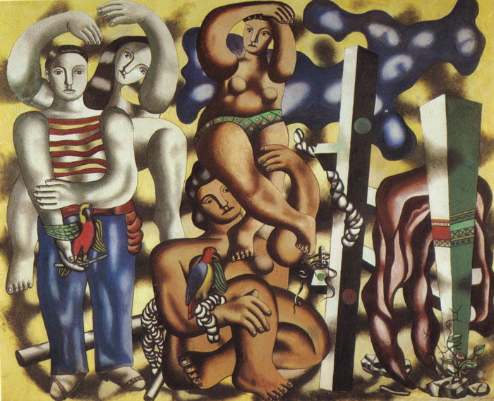 0819 Leger(1881-55) Composition aux deux perroguets 35-39. 400x480cm