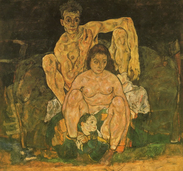 02 061 Schiele 1917- 1918La famille 152.5x162.5 Osterreichische galerie Vienne