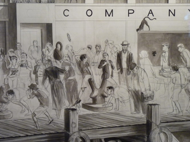 104 Charles Avery Sans titre Vue du port a Onomatapoeia 2009-10 240x510 cm _縮小大小