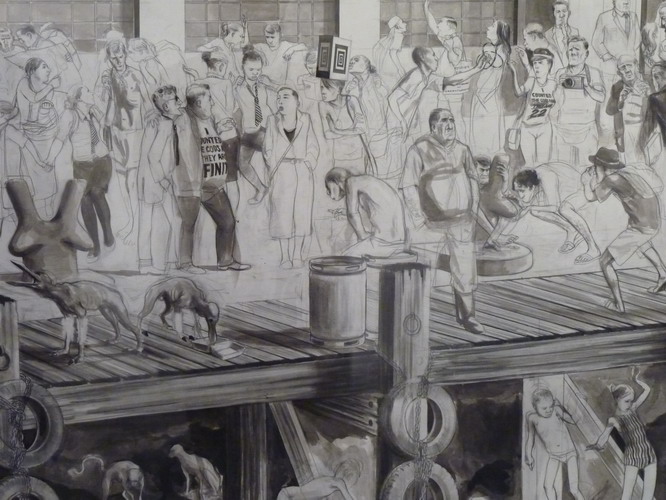 103 Charles Avery Sans titre Vue du port a Onomatapoeia 2009-10 240x510 cm _縮小大小