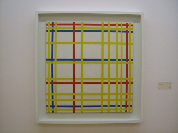 00121 Mondrian ( composition en rouge bleu et blanc II 37 _縮小大小