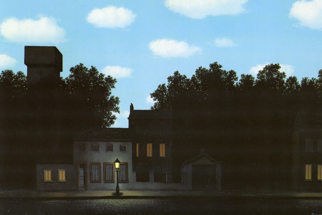 030 Magritte 1950 L empire des lumieres II 97X70 Museum of modern art NY_縮小大小