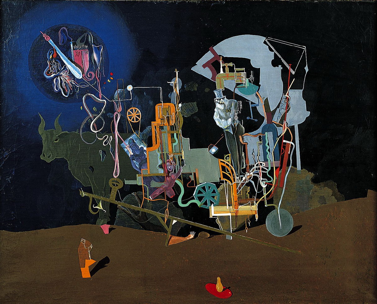 040 V Brauner(1903-66)32 Fantomas 73x92 Musee Saint-Etienne _縮小大小
