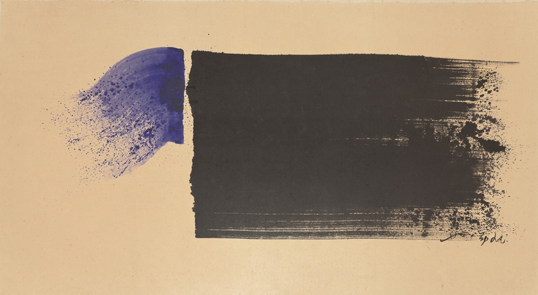 010 蕭勤-38 142x76cm,紙上壓克力 1999_縮小大小