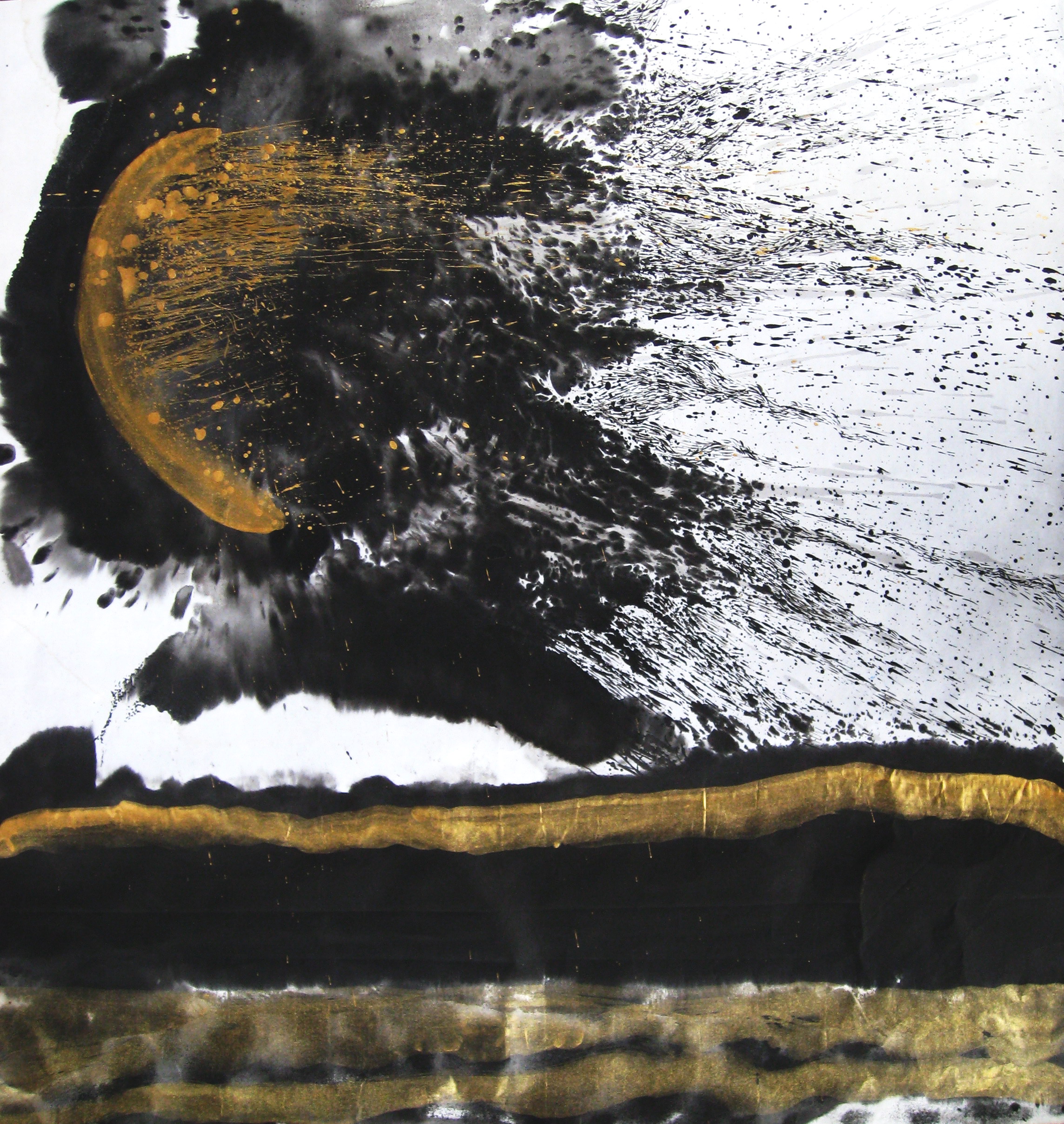010 月光120x120cm 2008 水墨