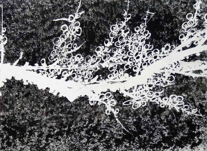 P1180011 括本-根深蒂固系列-梅 52.3x39.2x3.8cm 2012