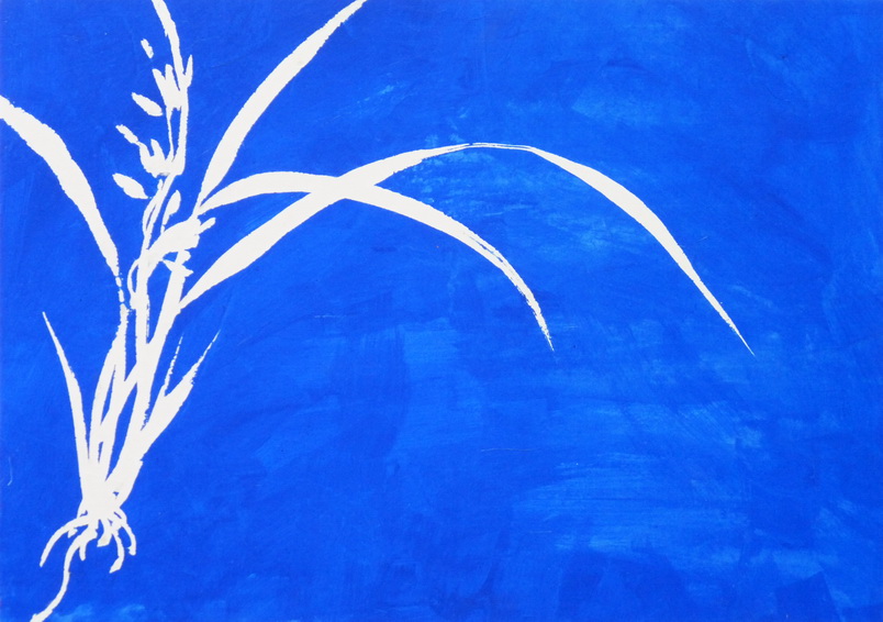 P1170995 括本-根深蒂固系列-蘭 52.3x39.2x3.8cm 2012