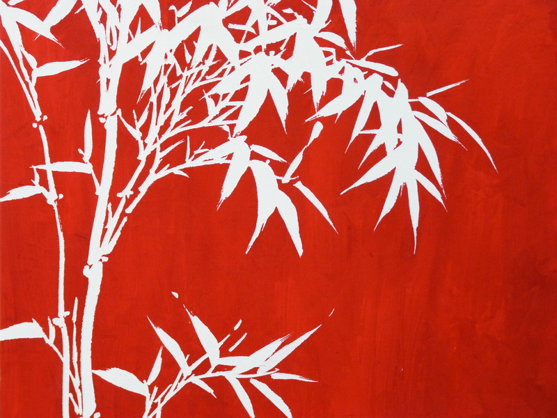 P1180014 括本-根深蒂固系列-竹 52.3x39.2x3.8cm 2012